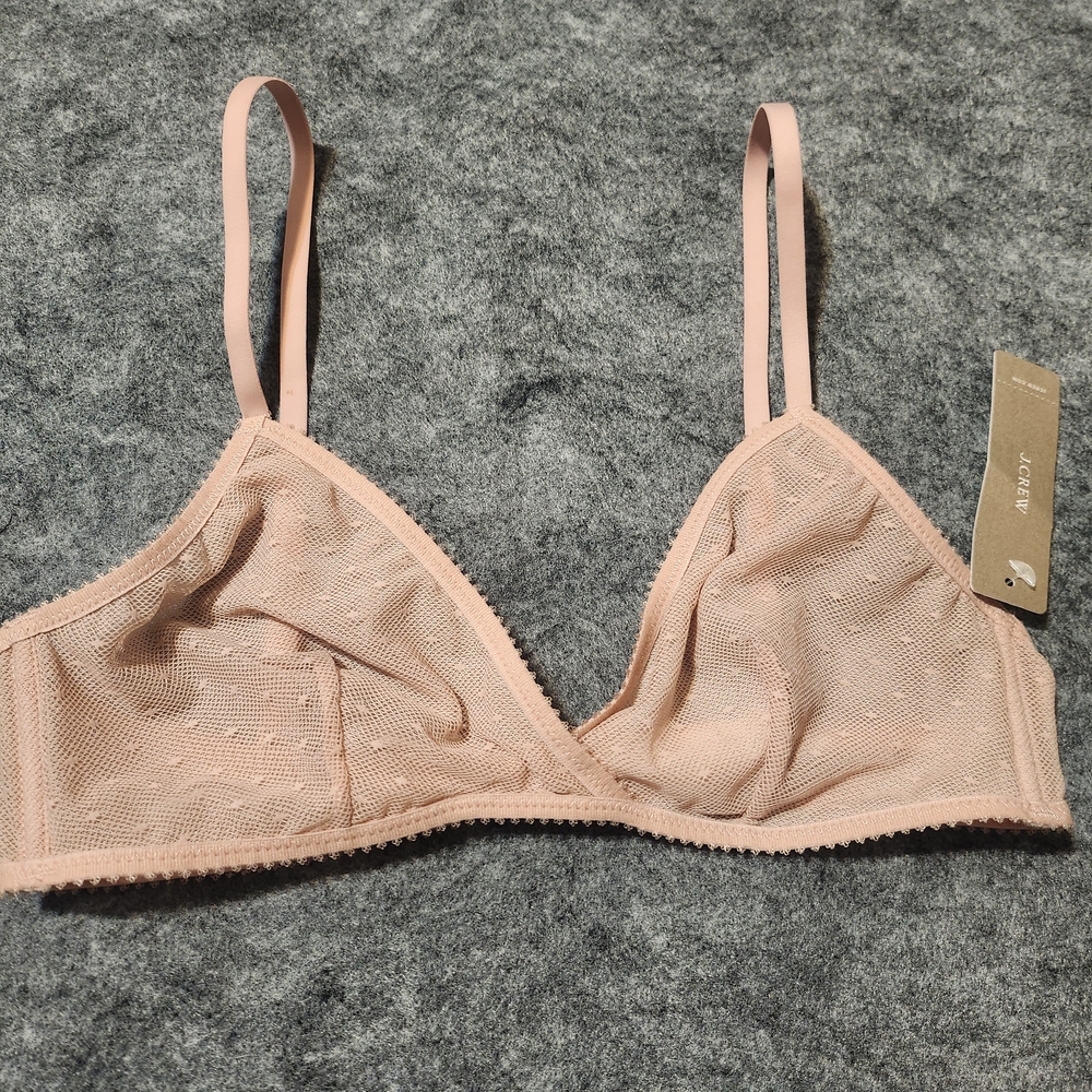 J. Crew Pink Triangle Bralette Intimates